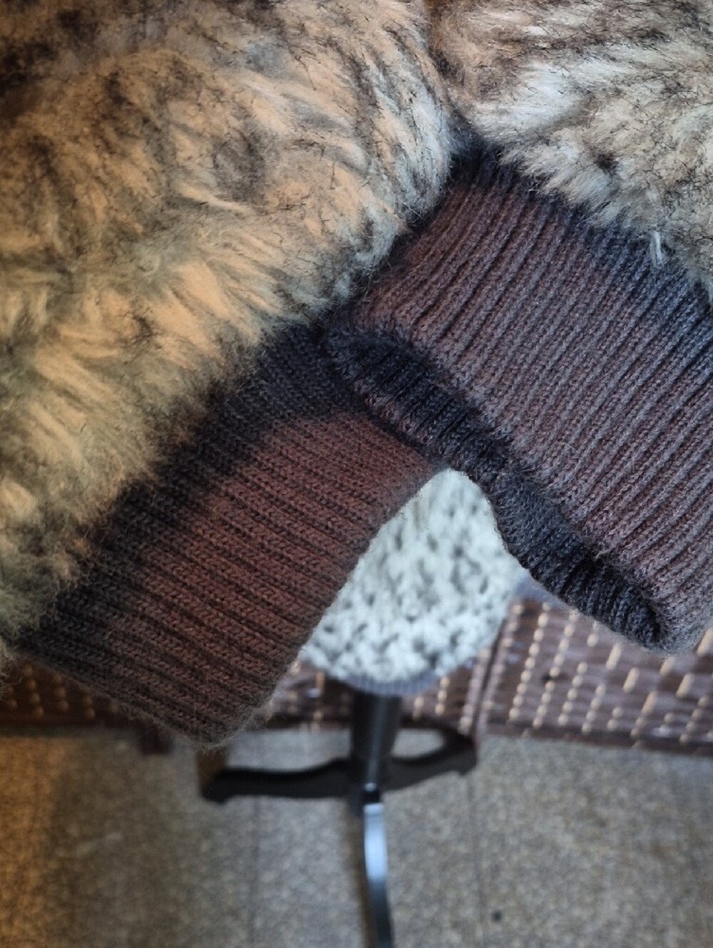 Blanćhe Faux Fur Hooded Jacket in Gray - Picture 5 of 9